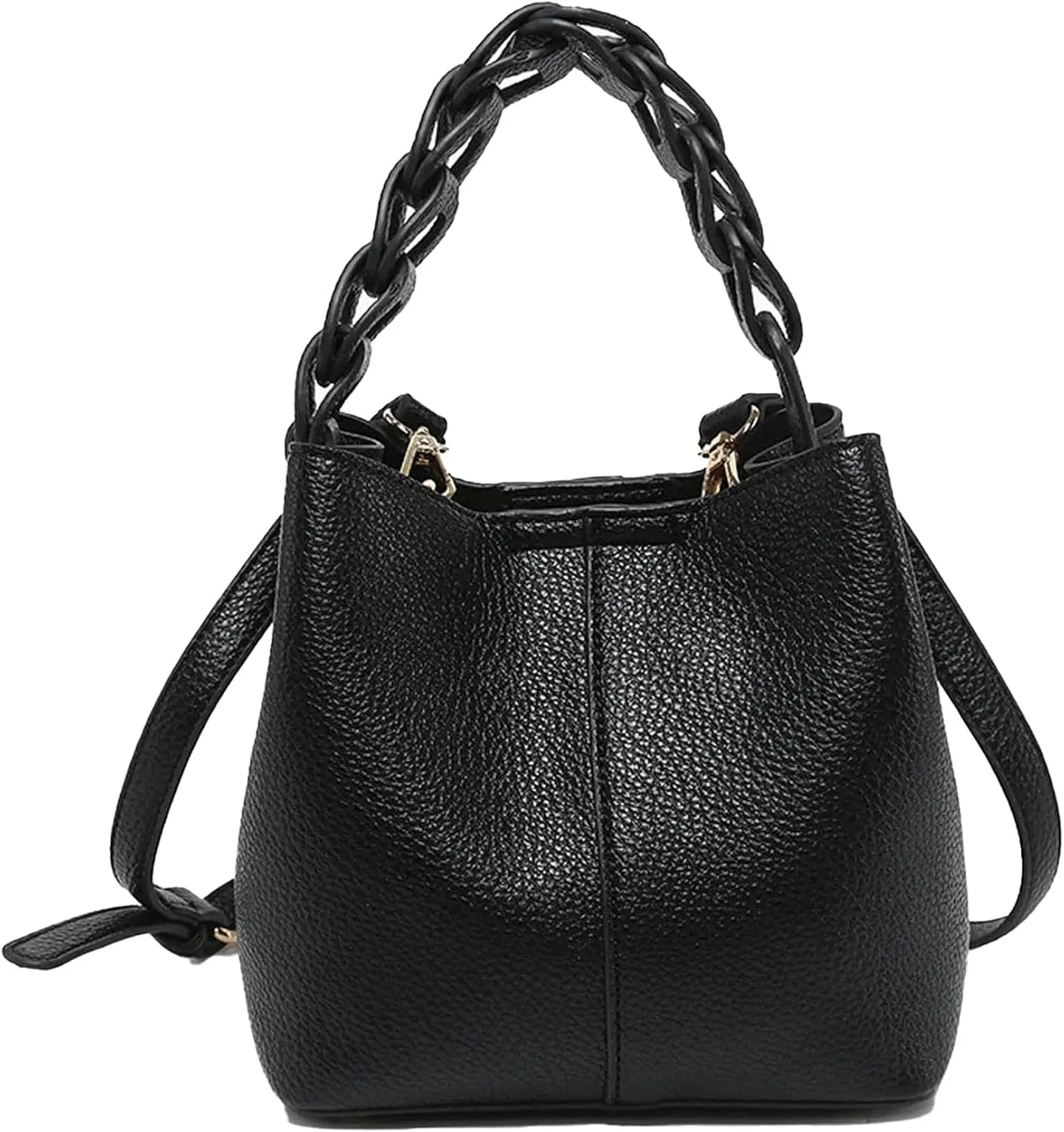 Vegan Leather Bucket Bag by Jen & Co.