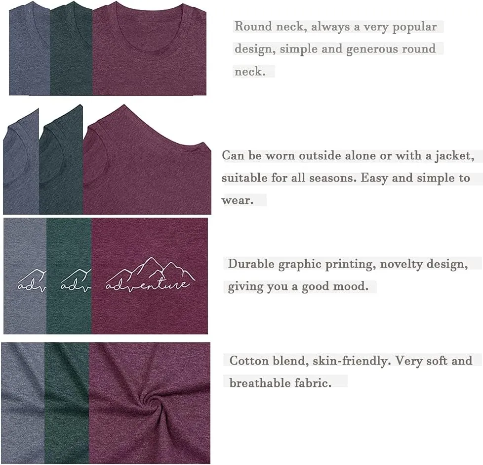 Women Mountain Adventure Workout Tanks Hiking Camping Graphic Athletic Sleeveless Funny Tee Tops