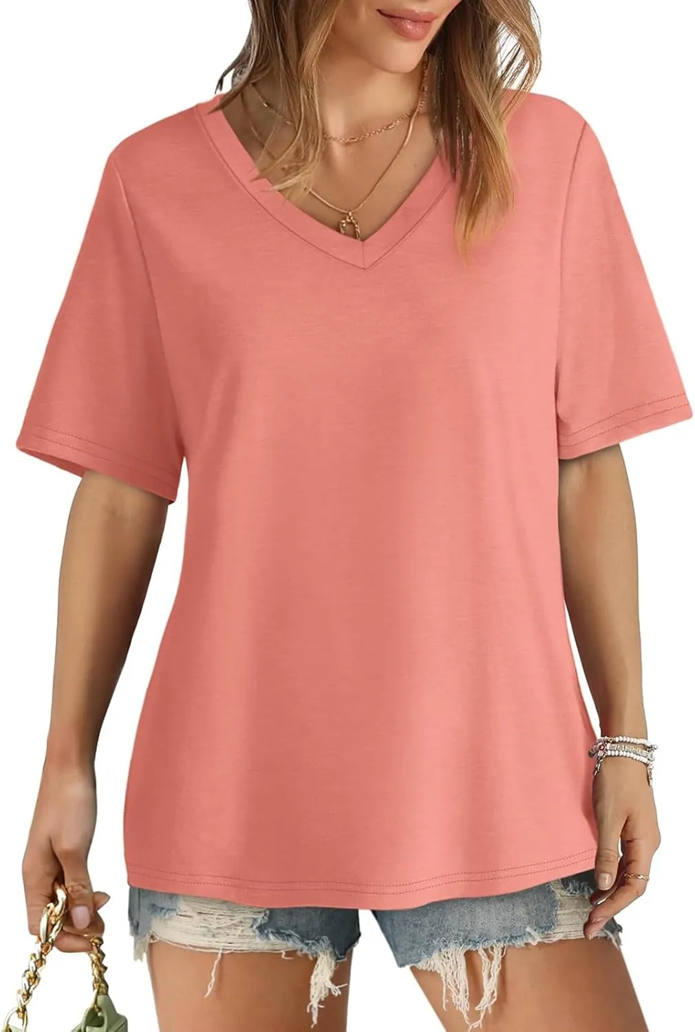 Women Silk Satin Tank Tops Dressy Scoop Neck Camisole Sleeveless Blouses Shirts Casual Summer 3/4 Sleeve T Shirts for Women