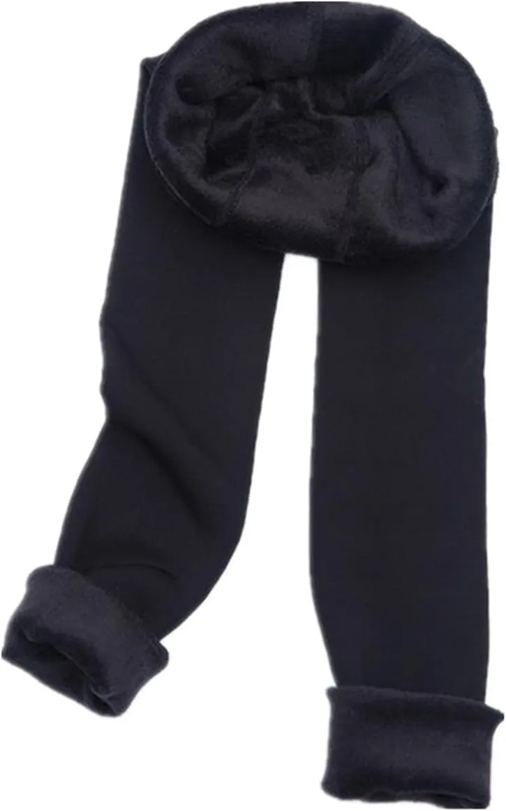 Women Winter Warm Leggings Elastic Thick Velvet Thermal Legging Pants Fleece Lined Tights