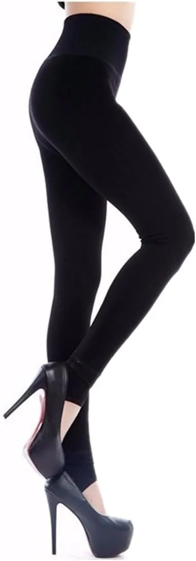 Women Winter Warm Leggings Elastic Thick Velvet Thermal Legging Pants Fleece Lined Tights