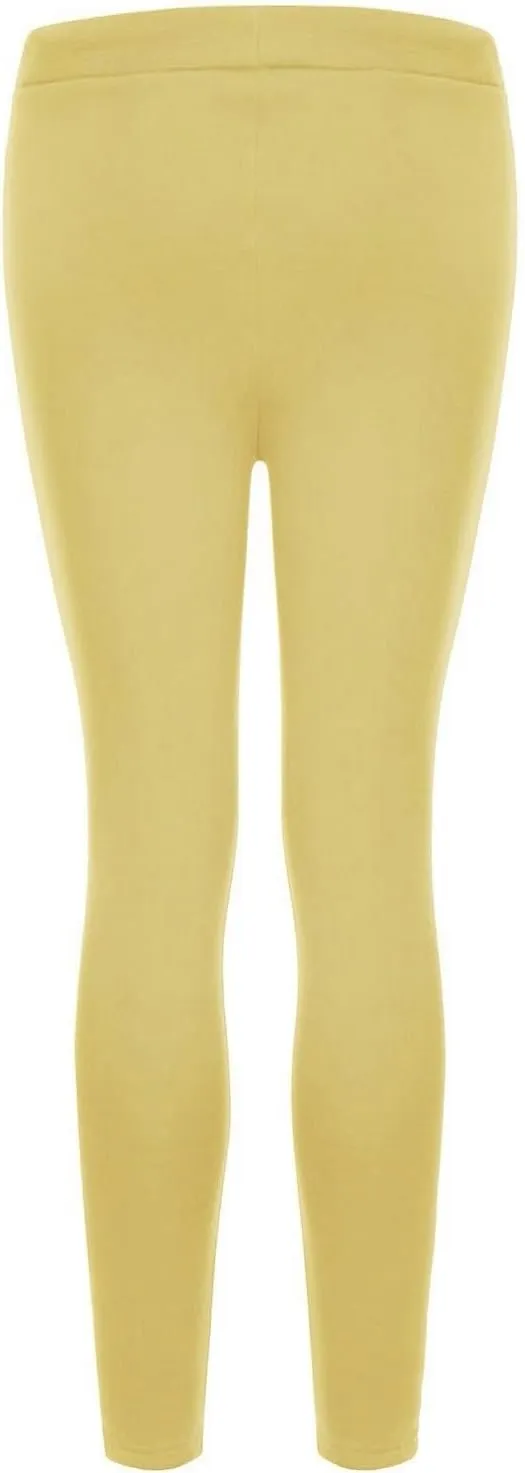 Women's High Waist Warm Legging Fashion Casual Solid Long Pants Thermal Underwear Bottoms Fleece Sherpa Lined Trouser