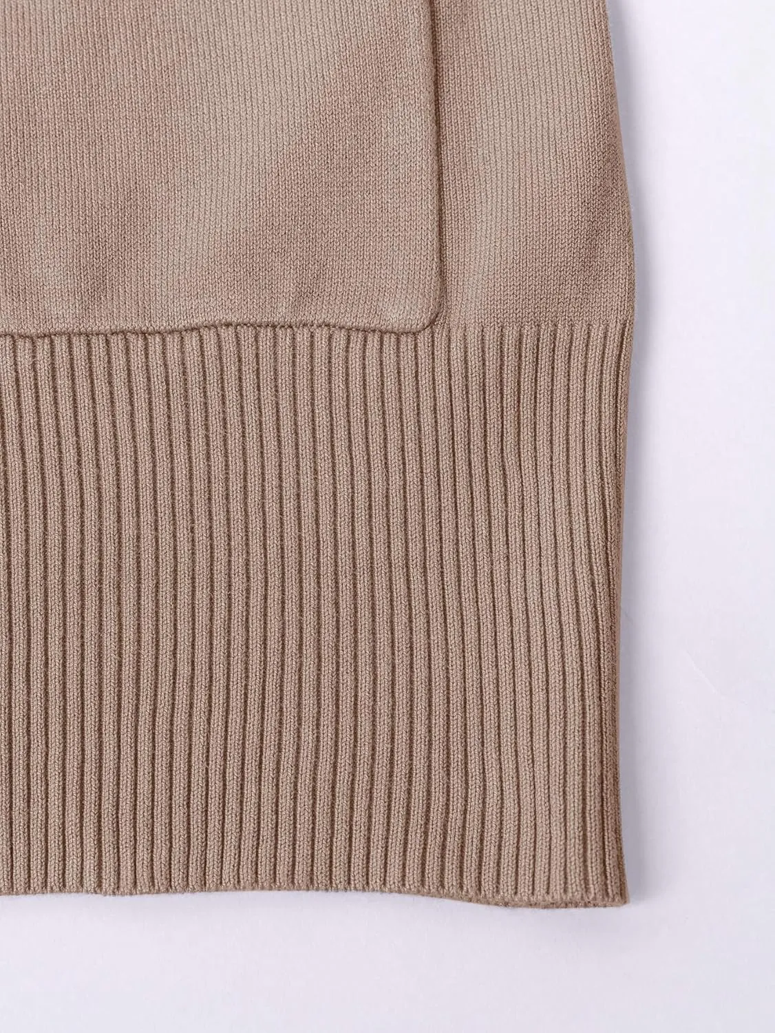 Womens Open Front Cardigan Sweaters Oversized Long Sleeve Two Pockets Loose Solid Knit Sweaters