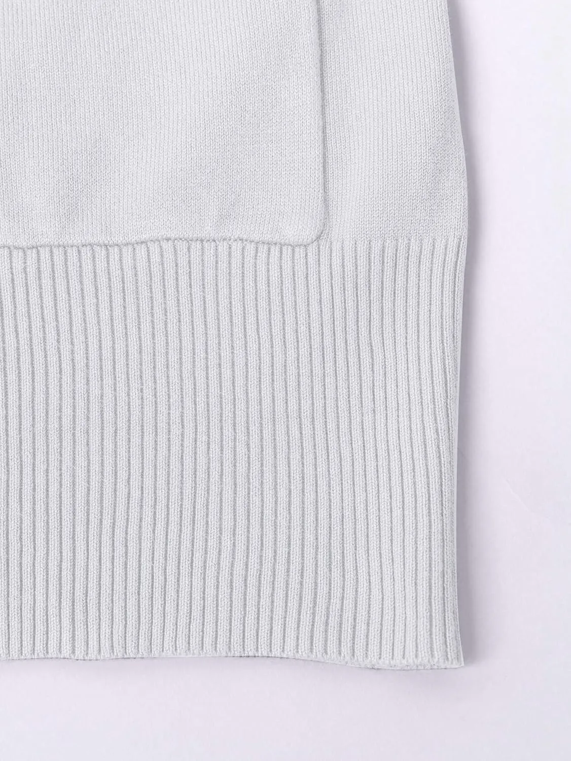 Womens Open Front Cardigan Sweaters Oversized Long Sleeve Two Pockets Loose Solid Knit Sweaters