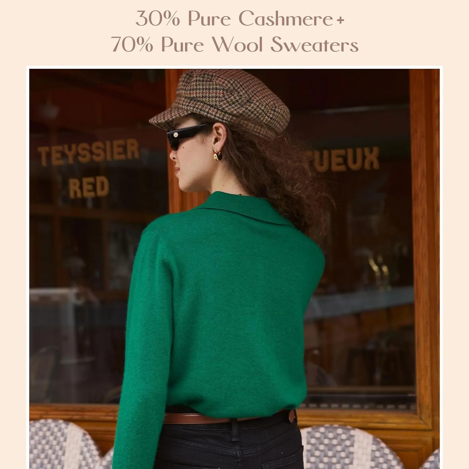 Womens Wool Cashmere Cardigan Sweaters Fall Elegant Soft Tops Lightweight Cardigans Casual Button Down Knit Sweater