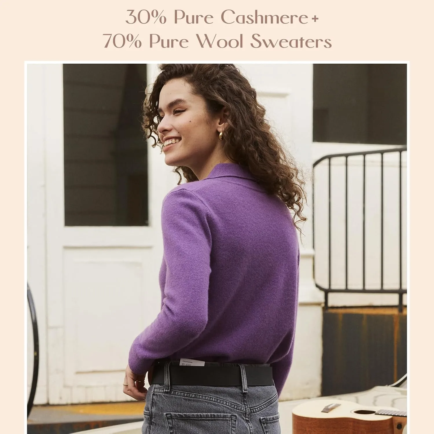 Womens Wool Cashmere Cardigan Sweaters Fall Elegant Soft Tops Lightweight Cardigans Casual Button Down Knit Sweater