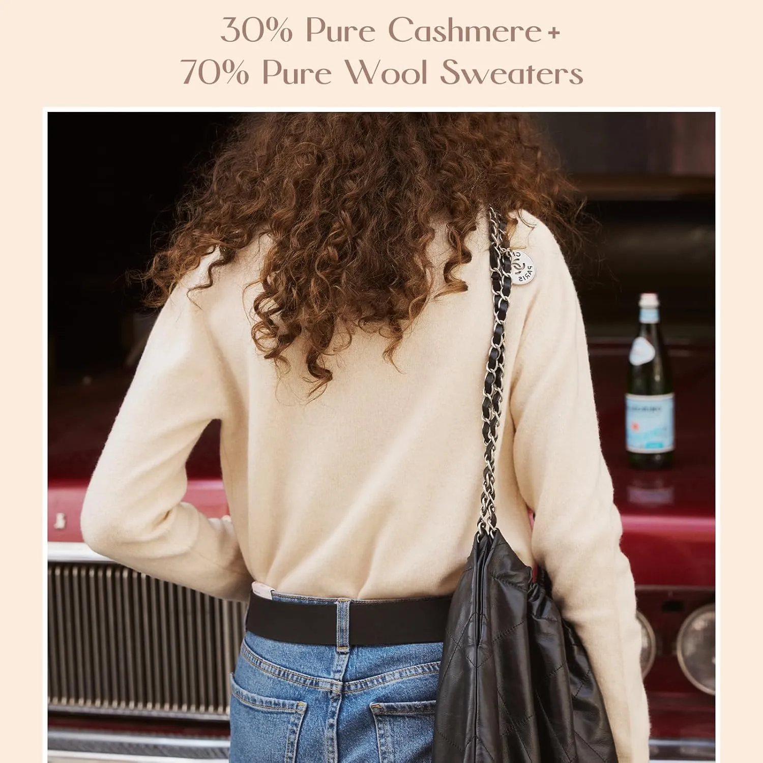Womens Wool Cashmere Cardigan Sweaters Fall Elegant Soft Tops Lightweight Cardigans Casual Button Down Knit Sweater