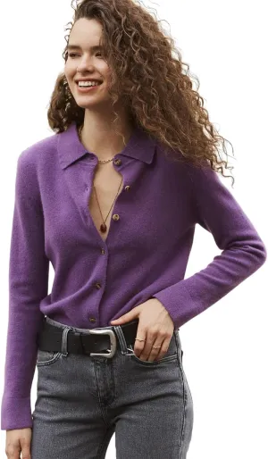 Womens Wool Cashmere Cardigan Sweaters Fall Elegant Soft Tops Lightweight Cardigans Casual Button Down Knit Sweater