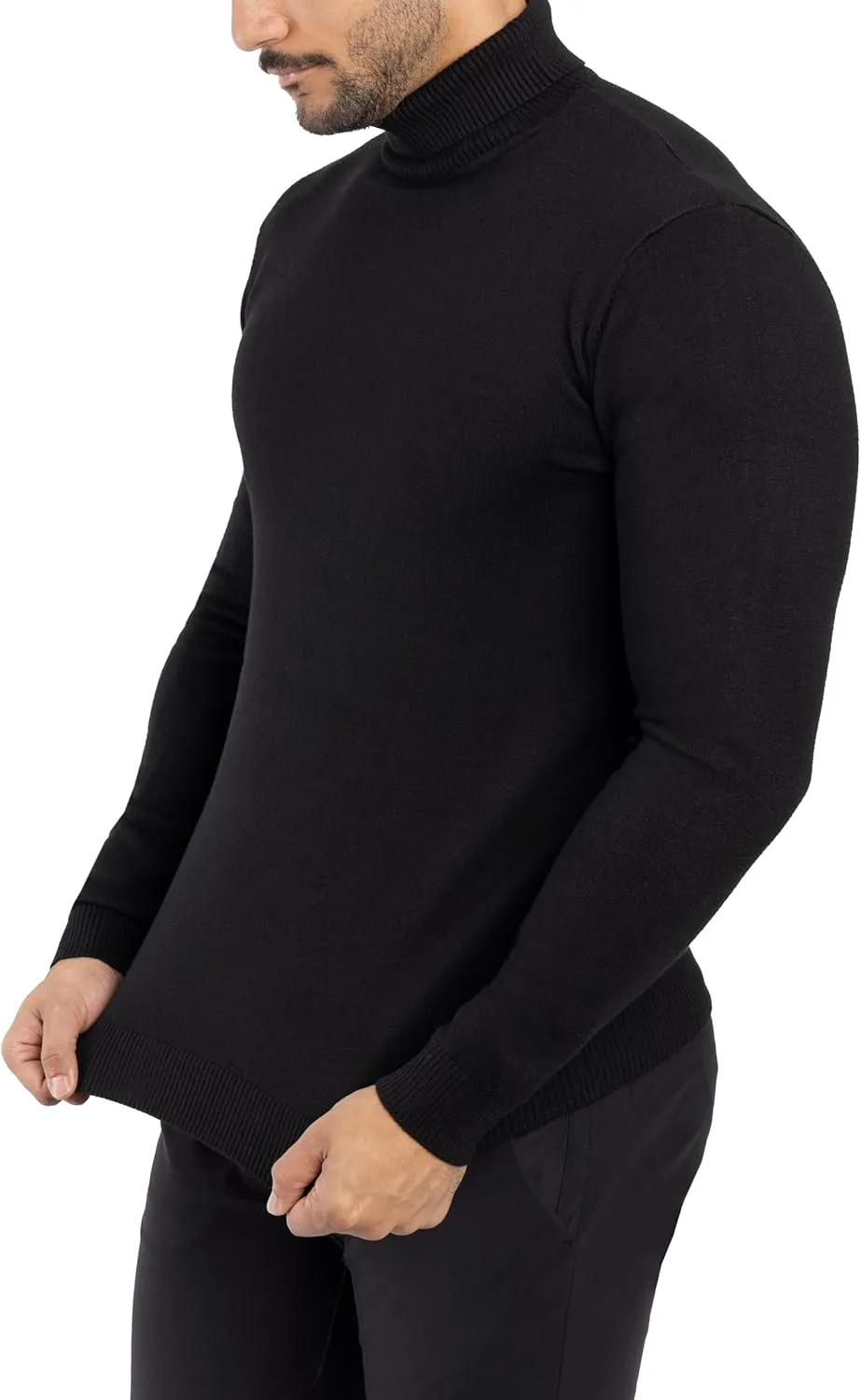 X RAY Mens Turtleneck, Soft Slim Fit Pullover Top, Basic Turtle Neck Sweater for Men