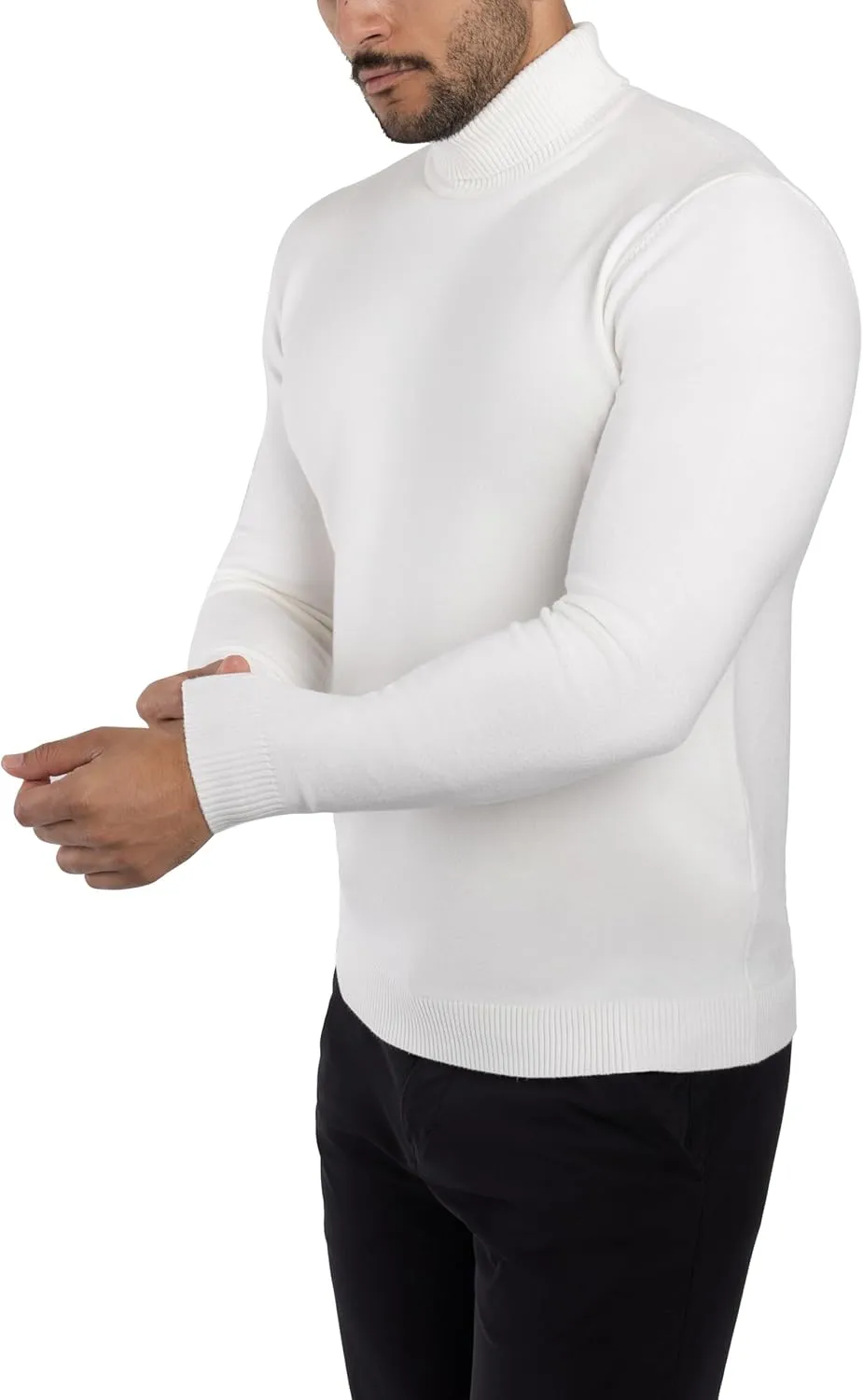 X RAY Mens Turtleneck, Soft Slim Fit Pullover Top, Basic Turtle Neck Sweater for Men