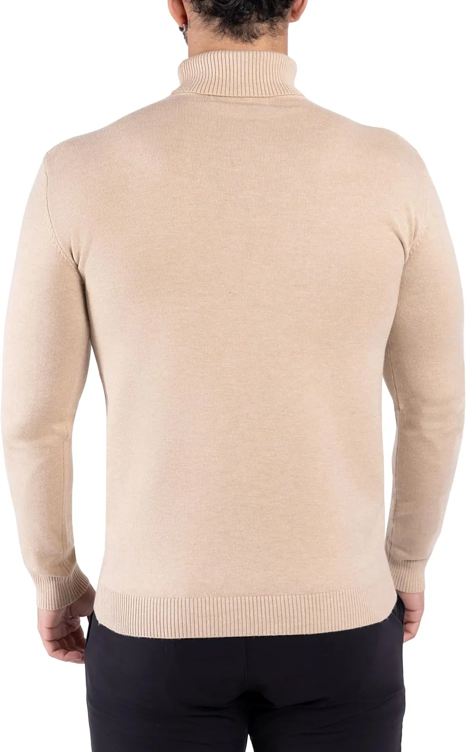 X RAY Mens Turtleneck, Soft Slim Fit Pullover Top, Basic Turtle Neck Sweater for Men
