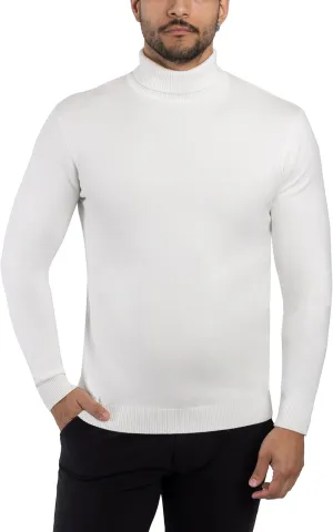 X RAY Mens Turtleneck, Soft Slim Fit Pullover Top, Basic Turtle Neck Sweater for Men