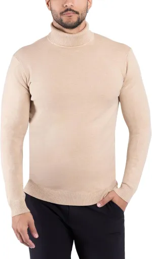 X RAY Mens Turtleneck, Soft Slim Fit Pullover Top, Basic Turtle Neck Sweater for Men
